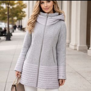 Soia & Kyo Light Gray Puffer Coat
